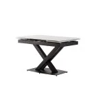 Ceramic table TML-817-1 white marble black order